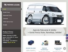 Tablet Screenshot of kombi-prevoz.com